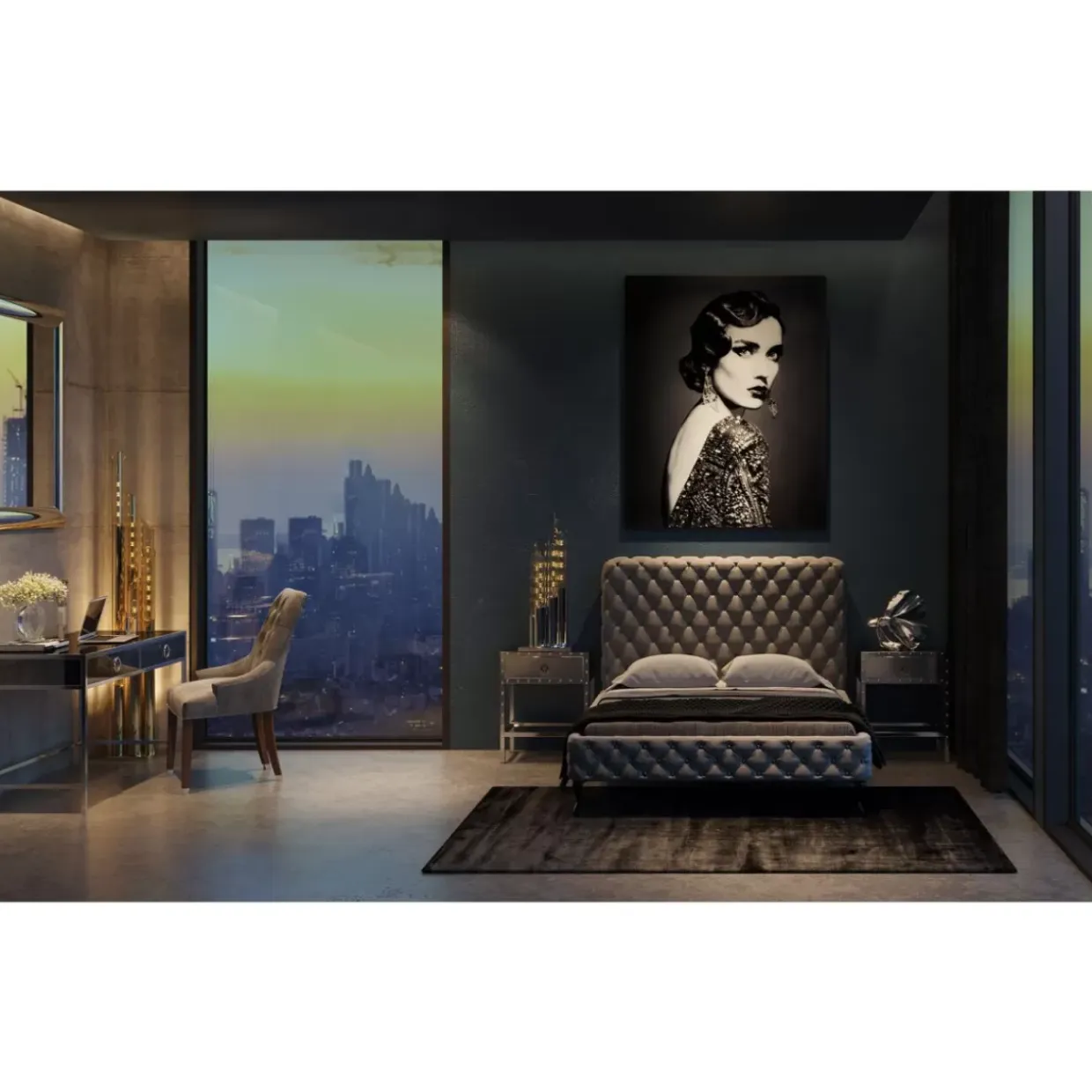 Schreibtisch Moonscape 120X60Cm