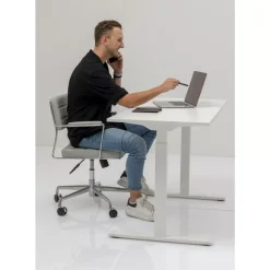 Schreibtisch Office Smart Weiss Weiss 140X60