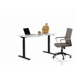 Schreibtisch Office Smart Schwarz Weiss 120X70