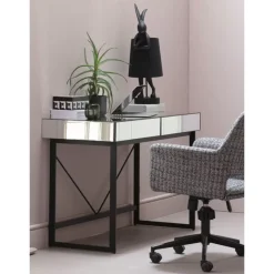 Schreibtisch Soran Schwarz 120X50Cm