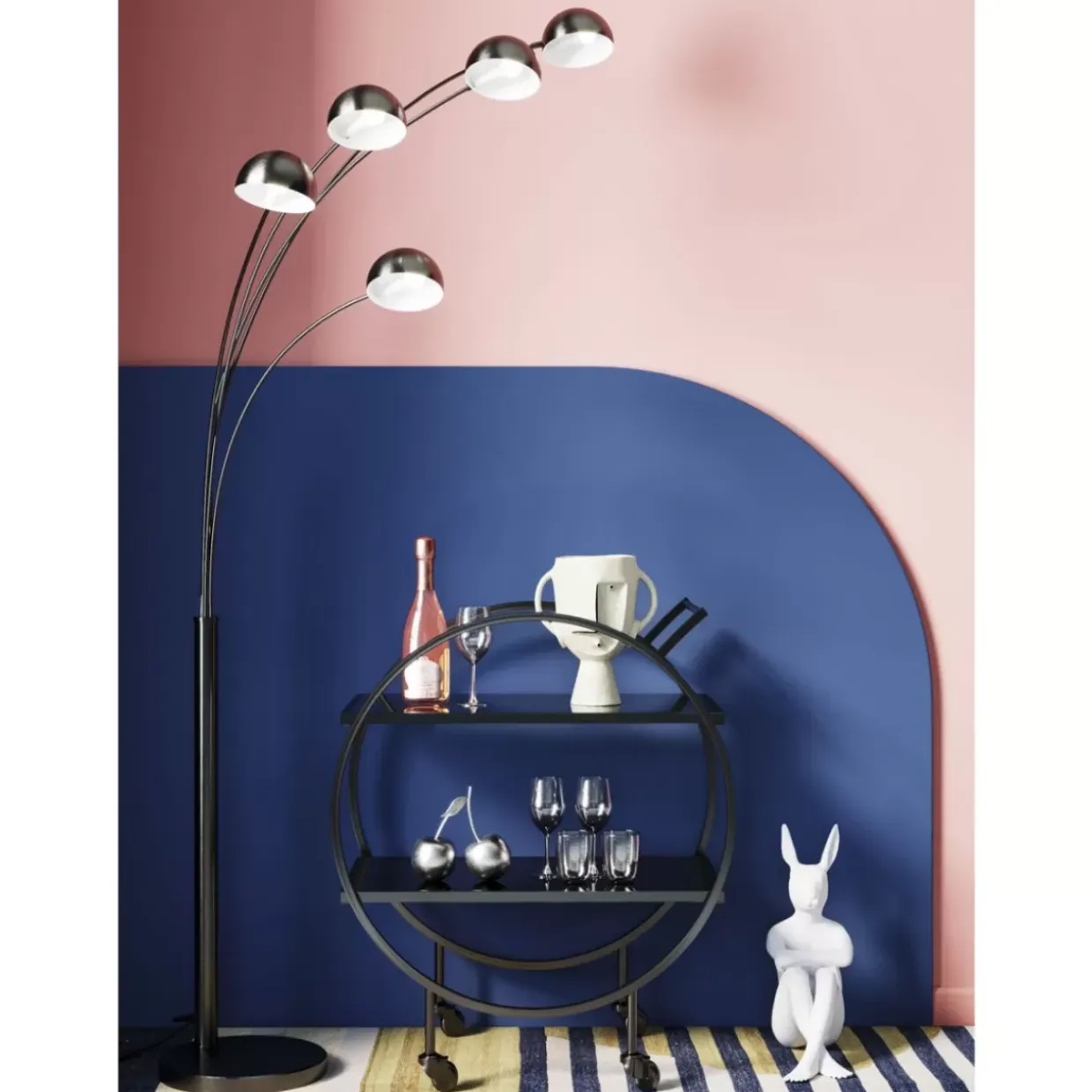 Servierwagen Loft Schwarz