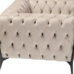 Sessel Bellissima Velvet Beige 120Cm