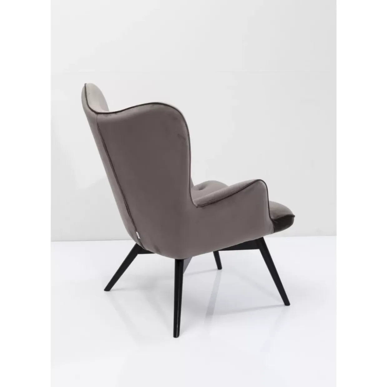 Sessel Black Vicky Velvet Grau