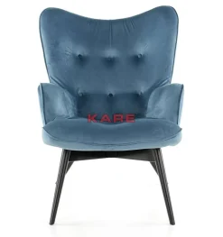 Sessel Black Vicky Velvet Petrol