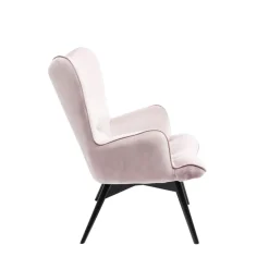 Sessel Black Vicky Velvet Rose