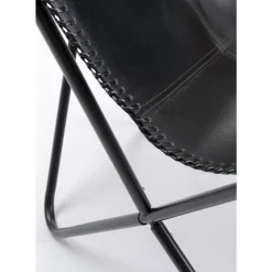Sessel California Leder Schwarz