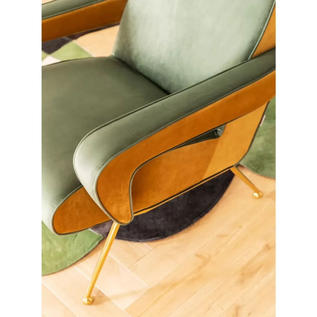 Sessel Luna High Grun