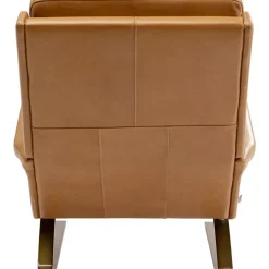 Sessel Mit Hocker Breno Braun