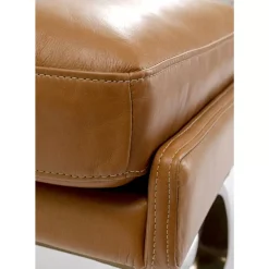 Sessel Mit Hocker Breno Braun