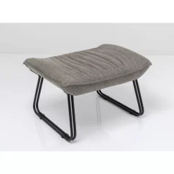 Sessel Mit Hocker Snuggle Grau (2/Tlg)