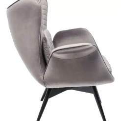 Sessel Tudor Velvet Silbergrau