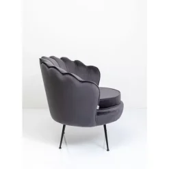 Sessel Water Lily Black Grau