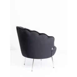 Sessel Water Lily Chrom Schwarz