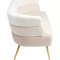 Sofa Sandwich 2-Sitzer Creme 125Cm