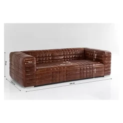 Sofa Square Dance 3-Sitzer
