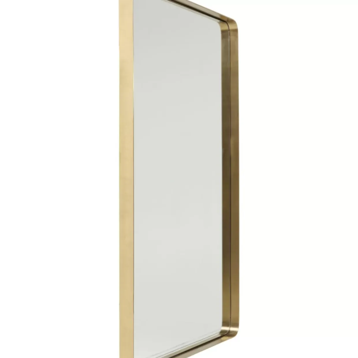 Spiegel Curve Rectangular Brass 80X120Cm