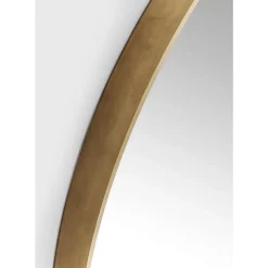 Spiegel Curve Round Brass O100Cm