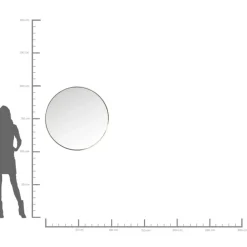 Spiegel Curve Round Stainless Steel O100Cm