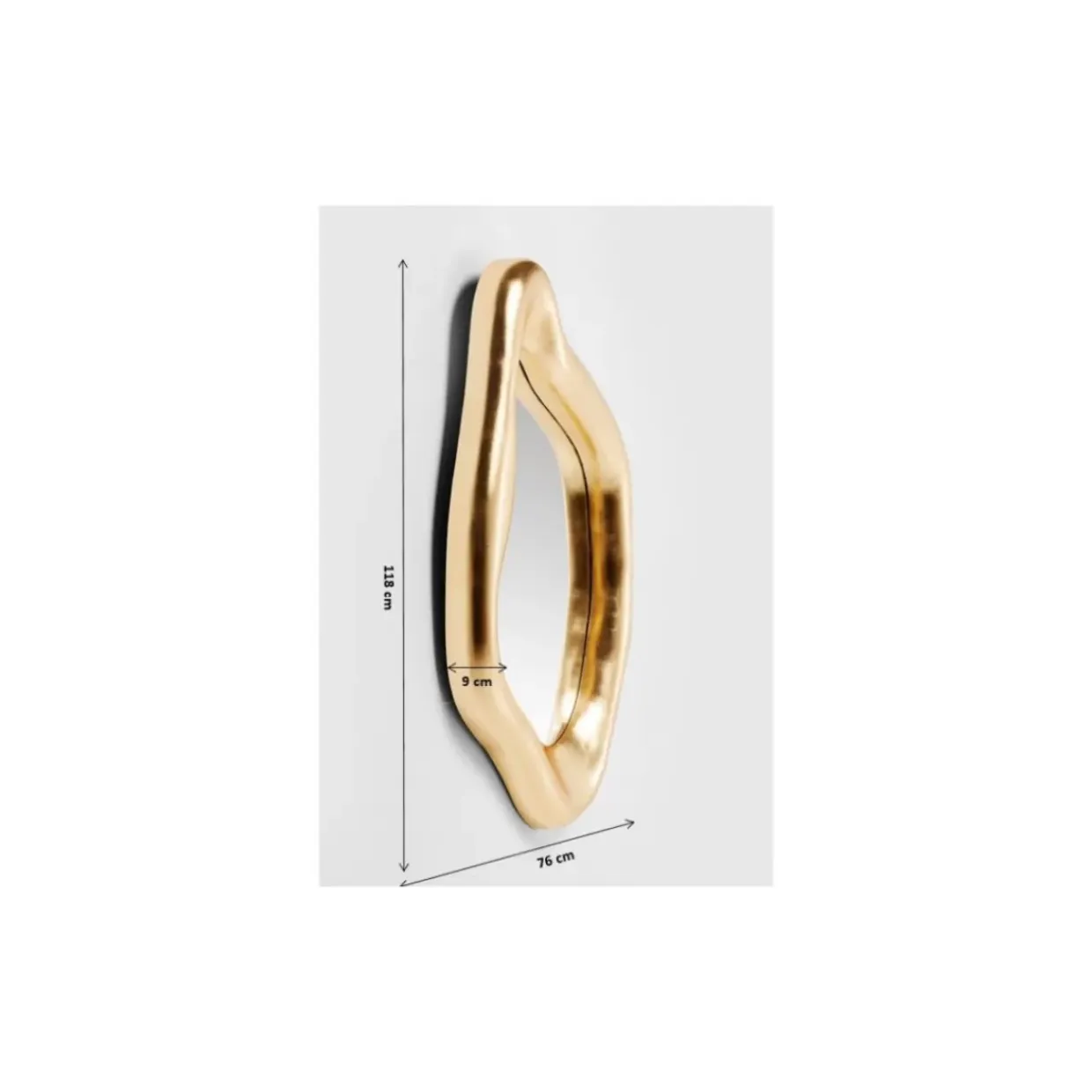 Spiegel Hologram Gold 76X119Cm