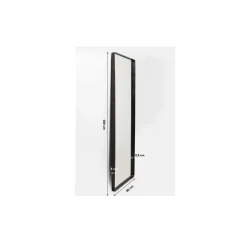 Spiegel Ombra Mo Soft Schwarz 80X200Cm