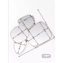 Spiegel Shapes 130X110Cm