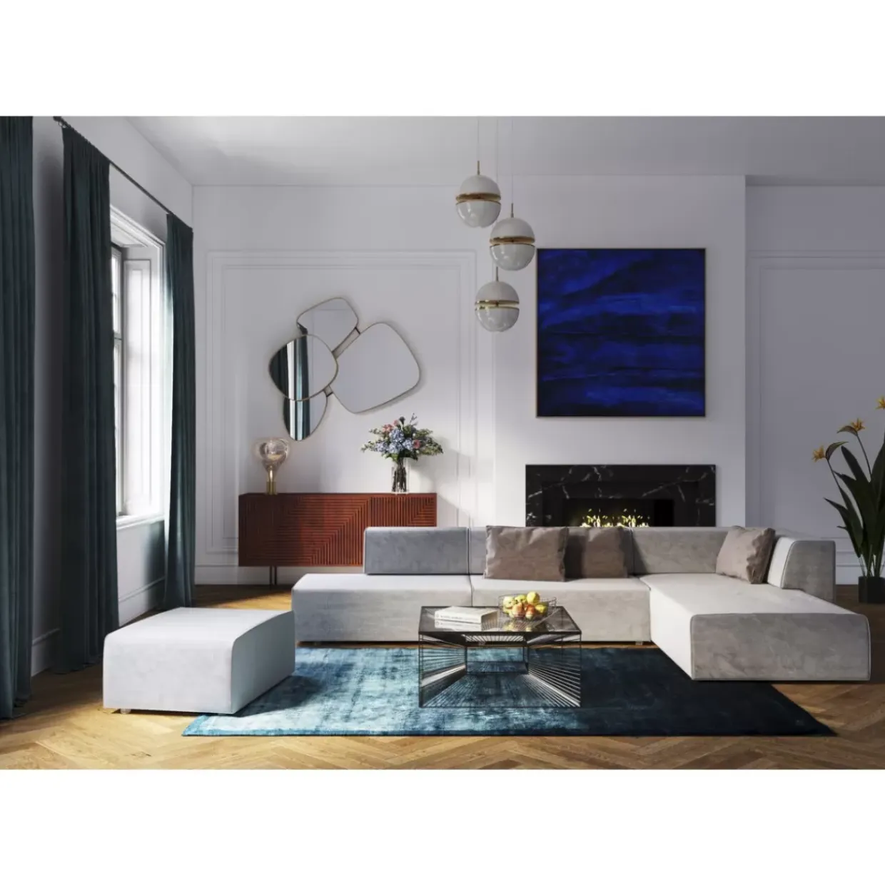 Spiegel Shapes 130X110Cm