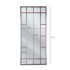 Spiegel Window Iron 200X90Cm