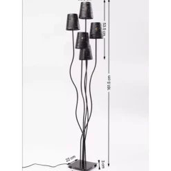 Stehleuchte Flexible Black Cinque