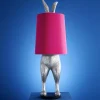 Stehleuchte Hiding Rabbit Magenta