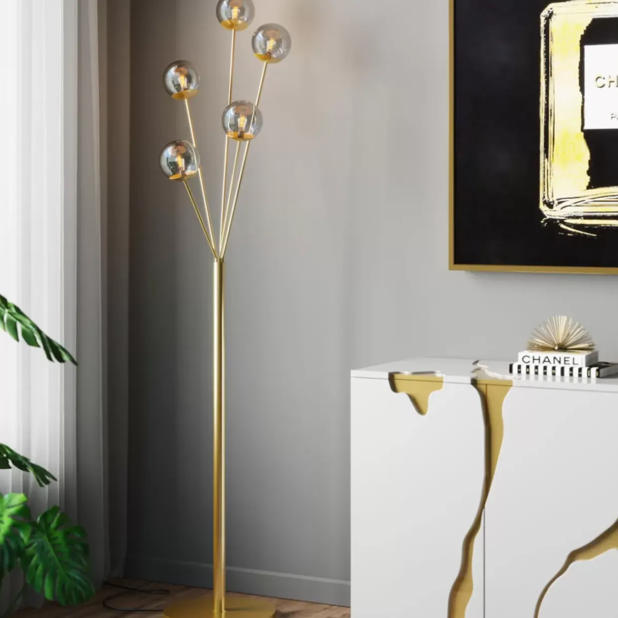 Stehleuchte Talea Gold 156Cm