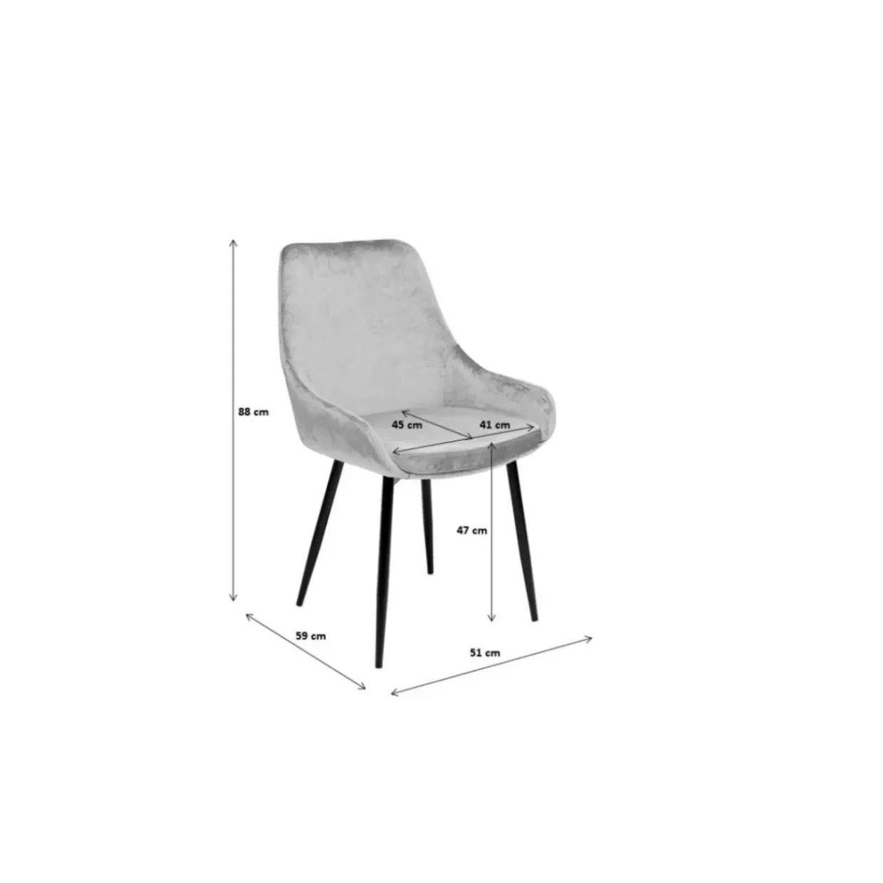 Stuhl East Side Champagne Xl
