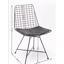 Stuhl Grid Schwarz