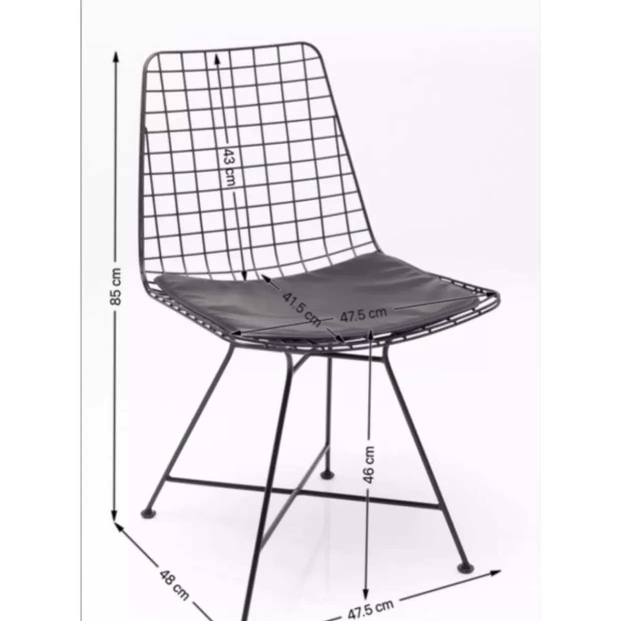 Stuhl Grid Schwarz