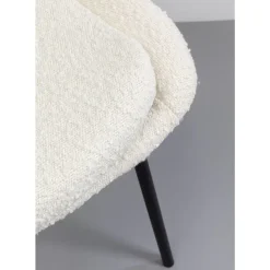 Stuhl West Side Boucle Creme