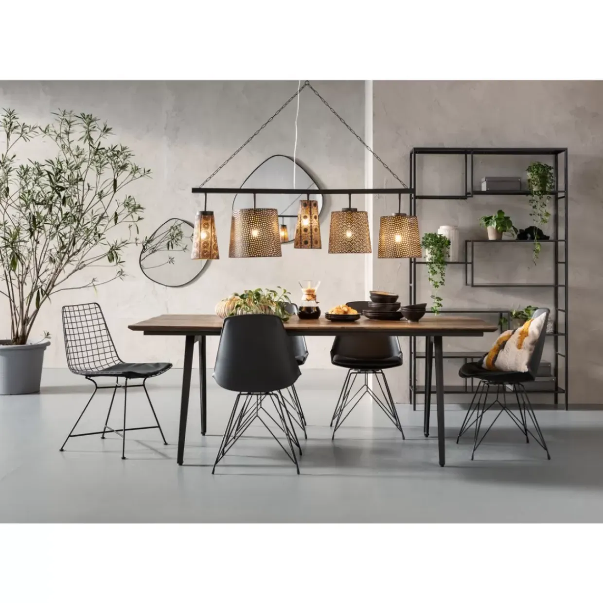 Stuhl Wire Black