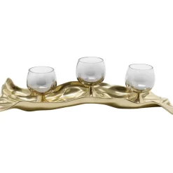 Teelichthalter 3 Jade Gold (4/Tlg.)