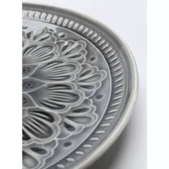 Teller Sicilia Mandala Grau O21Cm