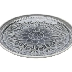 Teller Sicilia Mandala Grau O21Cm