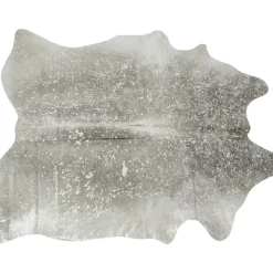 Teppich Hide Acid Wash Silber