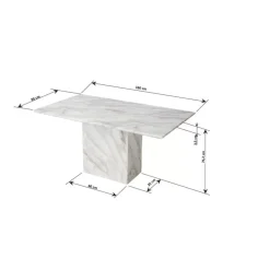 Tisch Artistico Marble 160X90