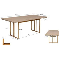 Tisch Cesaro 200X100Cm