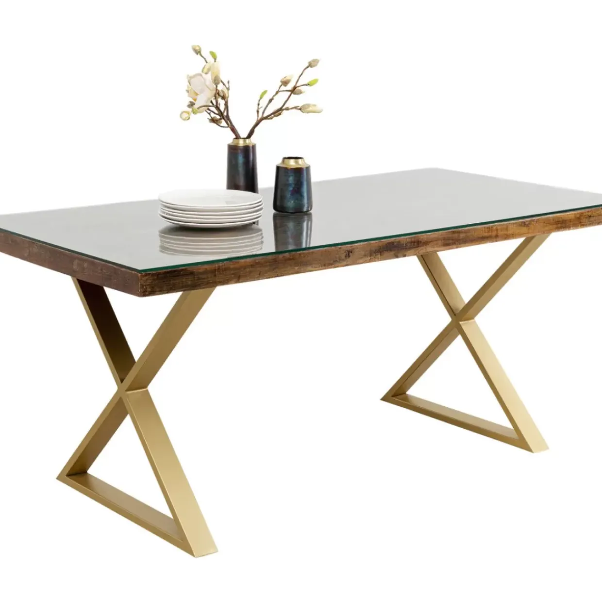 Tisch Conley Cross Brass 180X90Cm