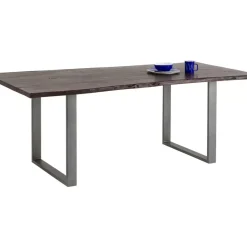 Tisch Harmony Dunkel Rohstahl 160X80