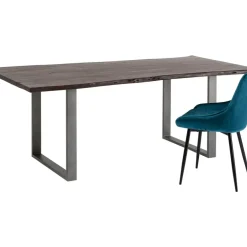 Tisch Harmony Dunkel Rohstahl 160X80