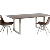 Tisch Symphony Dunkel Chrom 180X90
