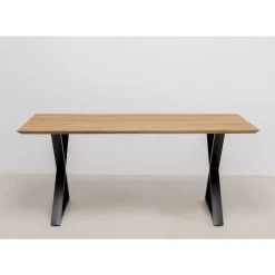 Tisch Symphony Eiche Cross Schwarz 180X90Cm