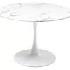 Tisch Veneto Marmor Weis O110Cm