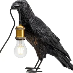 Tischleuchte Animal Crow Matt Schwarz
