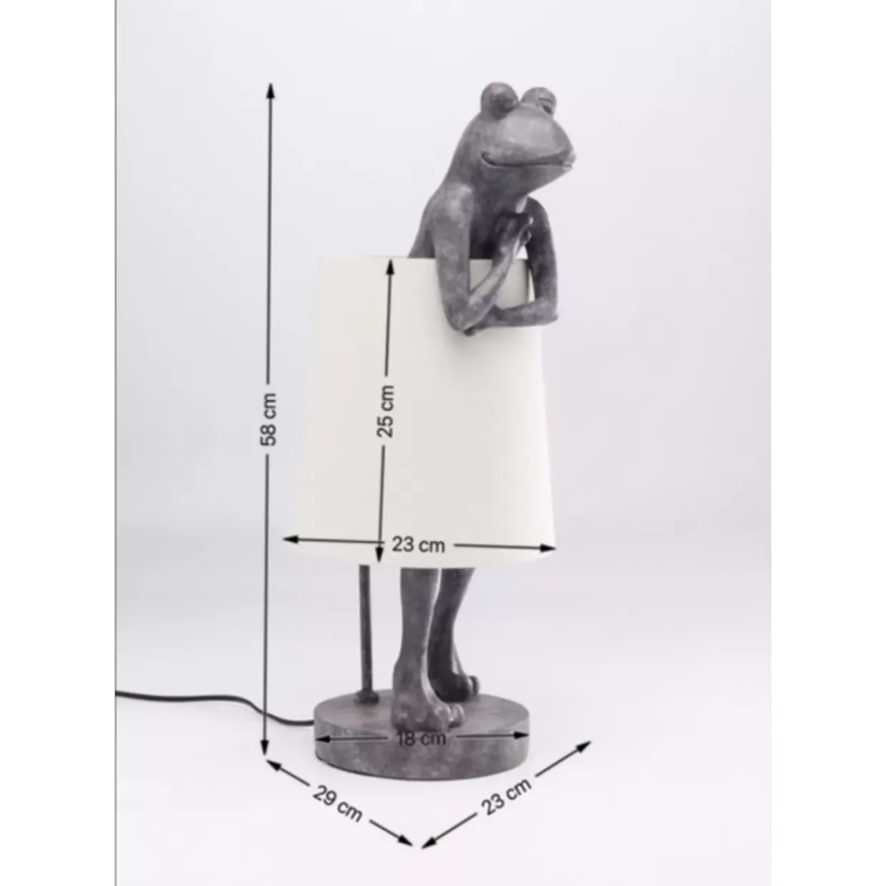Tischleuchte Animal Frog Grau