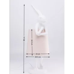 Tischleuchte Animal Rabbit Weis 68Cm